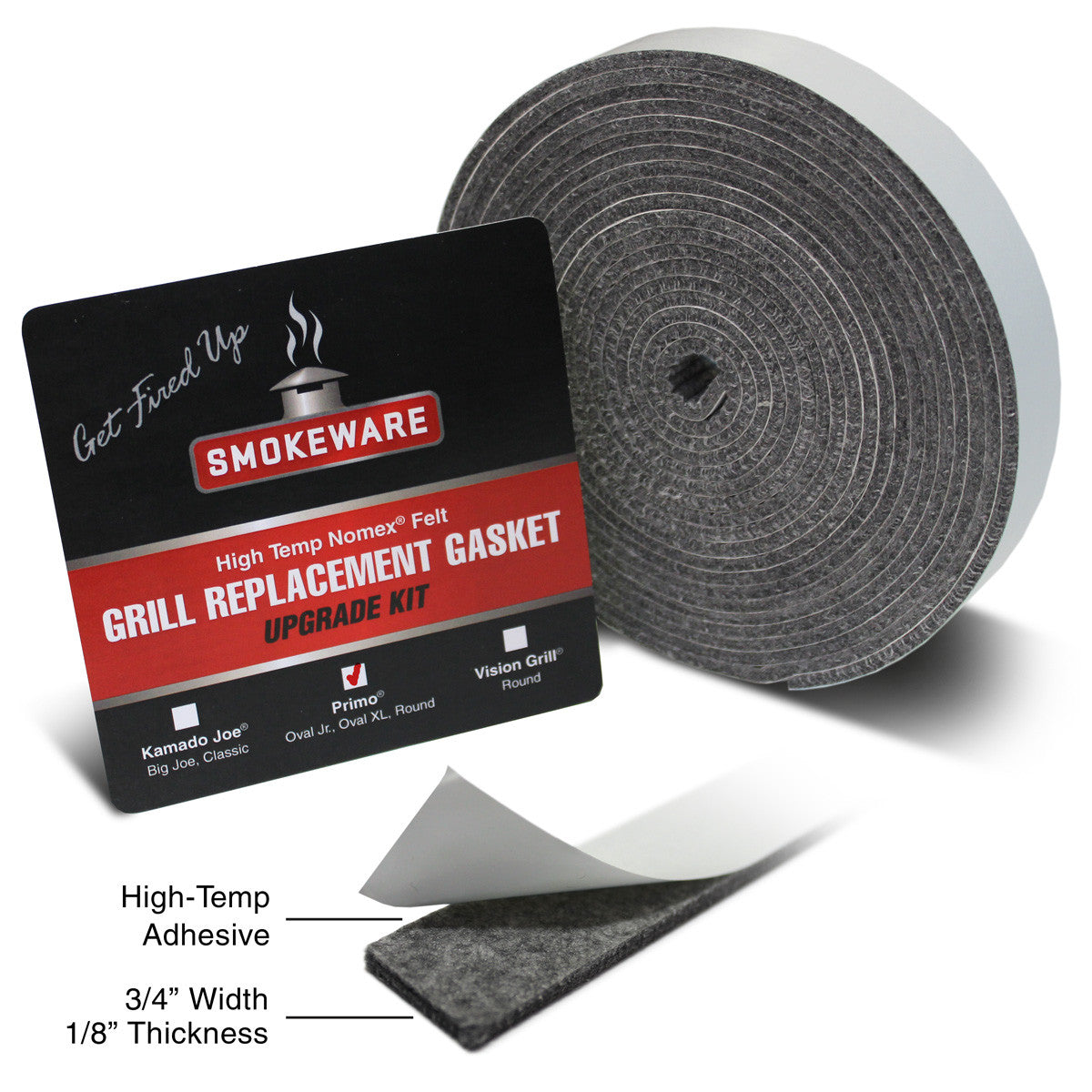 majs Erfaren person tub Nomex® High Temp. Felt Replacement Gaskets for Primo Grills - Smokeware