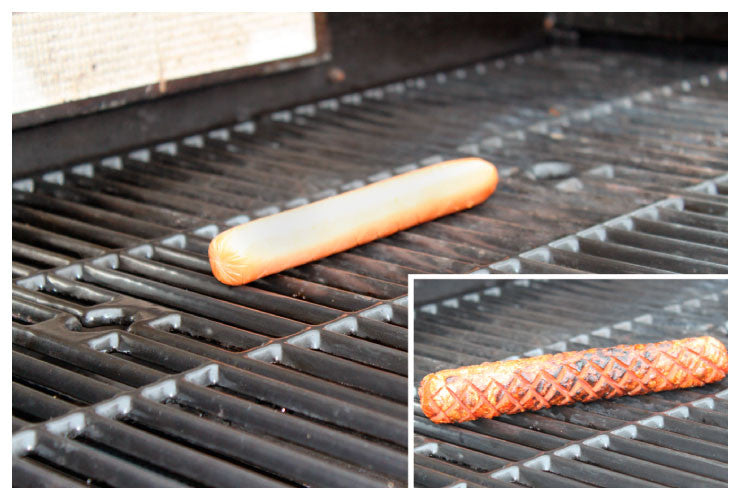 Spiralized Hot Dog: Faster Cooking, Tasty Caramelized Edges